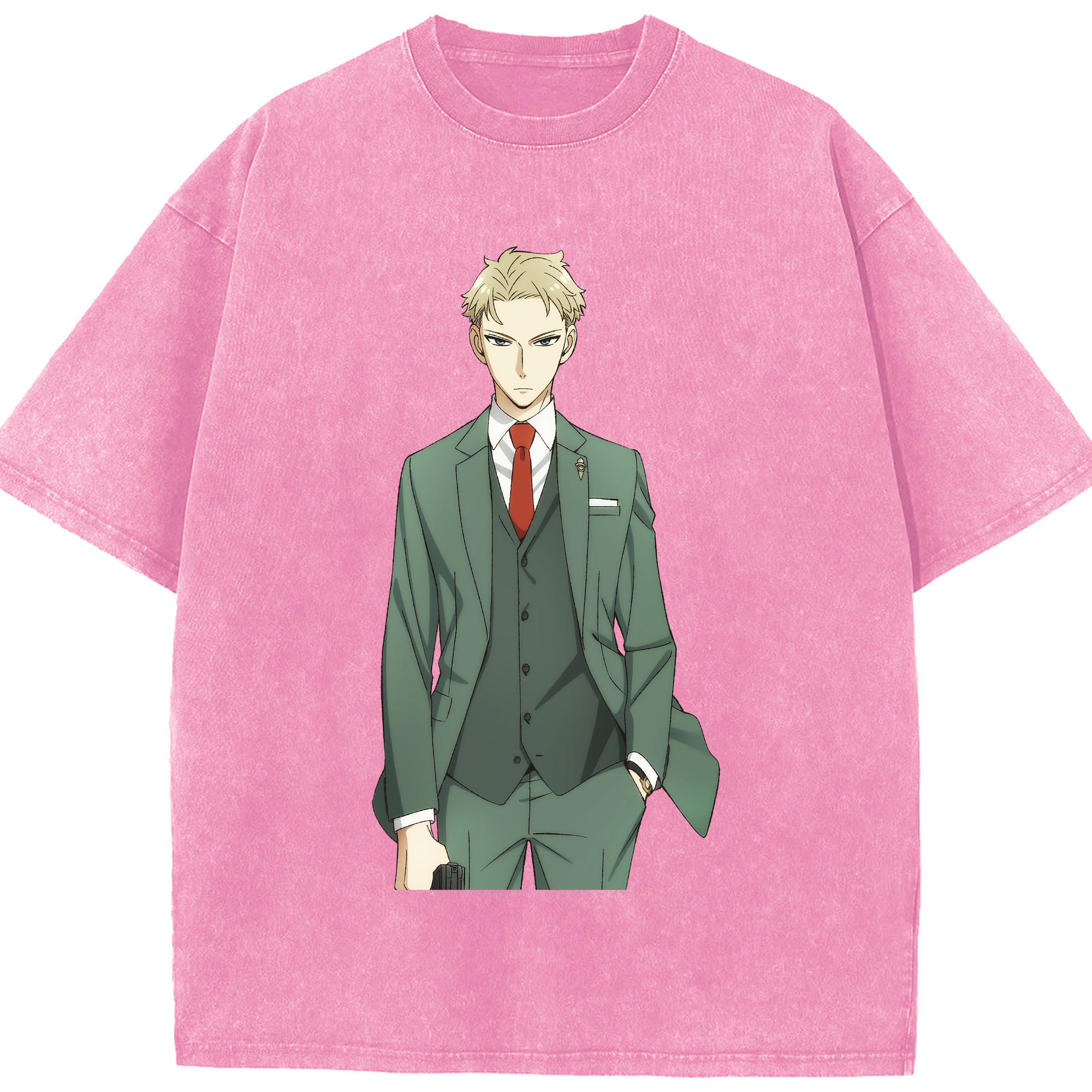 （画像用） SPY×FAMILY间谍家家酒 綿100% ヴィンテージ風 半袖Tシャツ（フロントプリント）